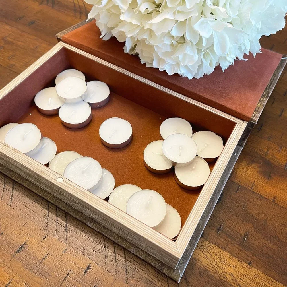 20 Pack | Tealight Candles Unscented For Home Decor, Weddings and Valentines Day